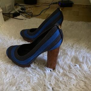 Blue Tory Burch Heels!